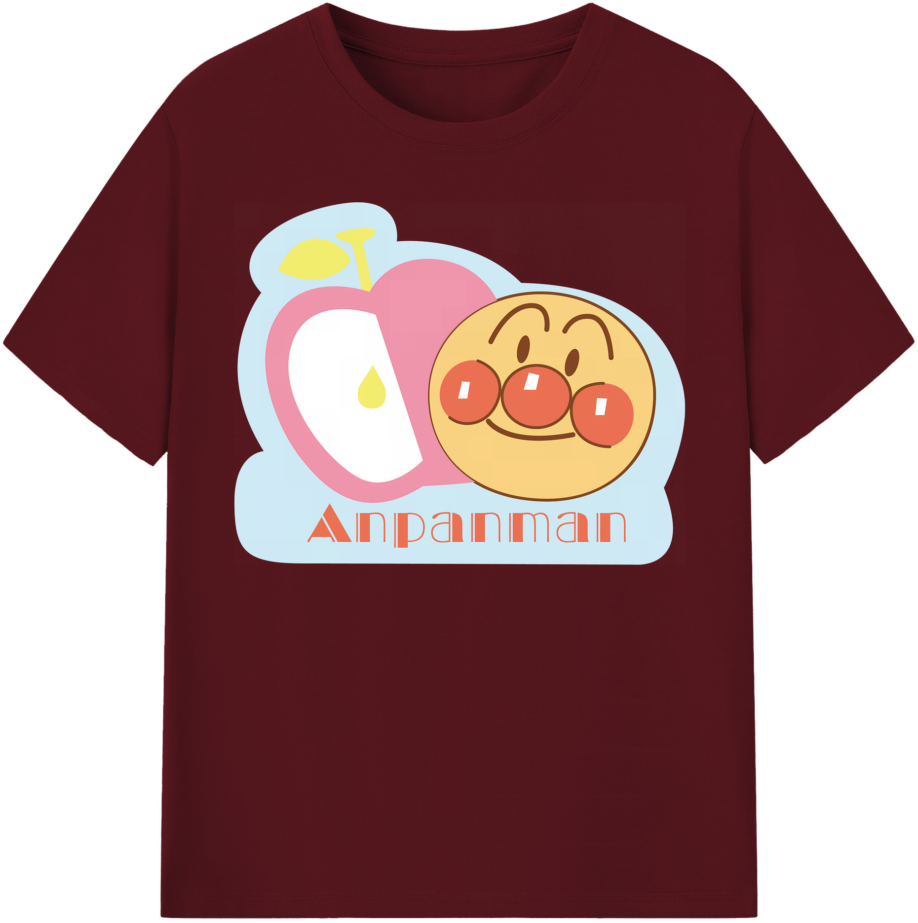 （画像用） アンパンマン Anpanman 綿100％半袖Tシャツ（フロントプリント）